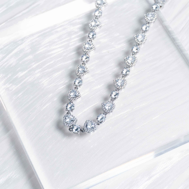 COLLAR ZO12852N Plateado Acero Inoxidable -2D17