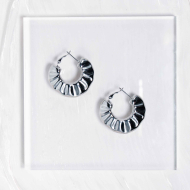 ARETES ZO12955E Plateado Acero Inoxidable -F49