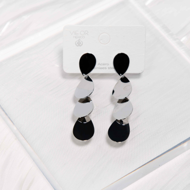 ARETES ZO5831E Plateado Acero Inoxidable -G26