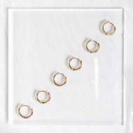 ARETES ZO12803E Dorado Blanco Acero -F46