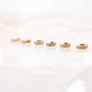 ARETES ZO12803E Dorado Blanco Acero -F46