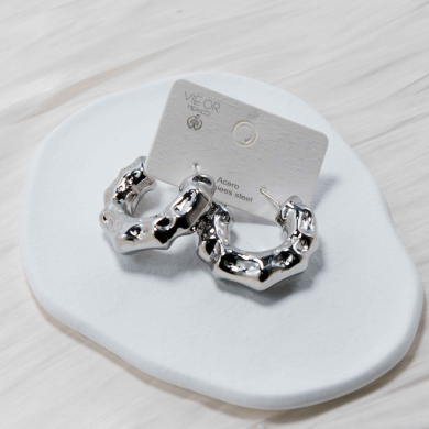 ARETES ZO12968E Plateado Acero Inoxidable -F24