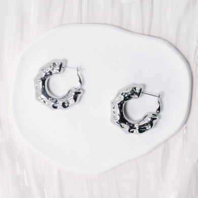 ARETES ZO12968E Plateado Acero Inoxidable -F24