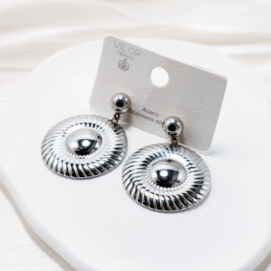 ARETES ZO13073E Plateado Acero Inoxidable -G48