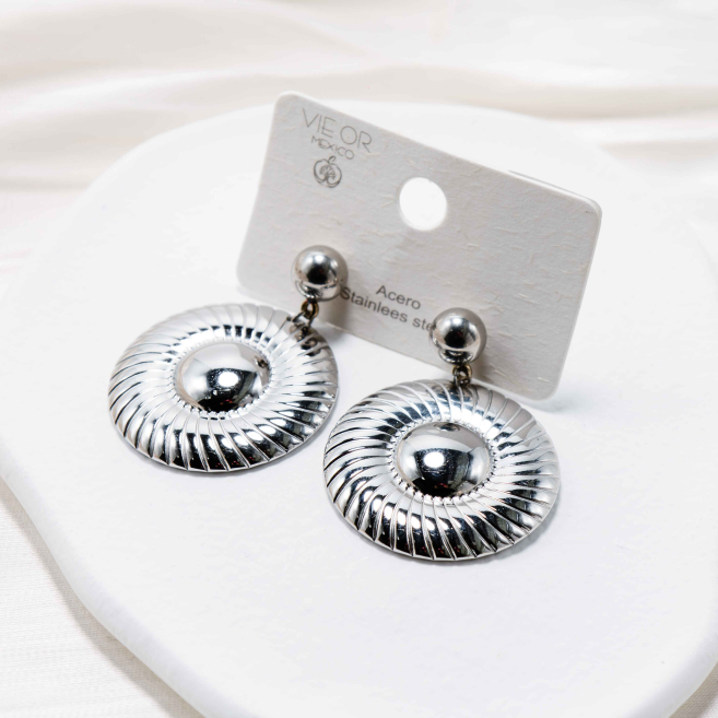 ARETES ZO13073E Plateado Acero Inoxidable -G48