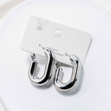 ARETES ZO12940E Plateado Acero Inoxidable -F29