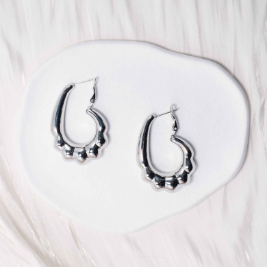 ARETES ZO12957E Plateado Acero Inoxidable -F24