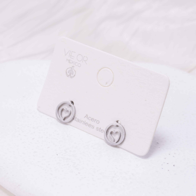 ARETES ZO1416E Plateado Acero Inoxidable -G210