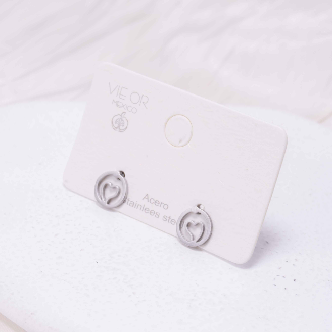 ARETES ZO1416E Plateado Acero Inoxidable -G210