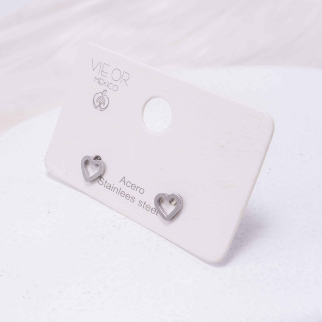 ARETES ZO4509E Plateado Acero Inoxidable -F18