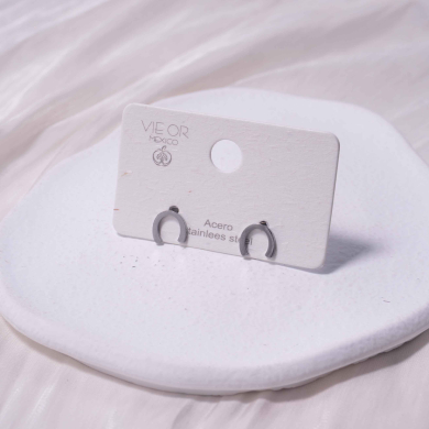 ARETES ZO1378E Plateado Acero Inoxidable -G15