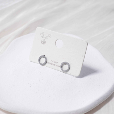 ARETES ZO1375E Plateado Acero Inoxidable -G15