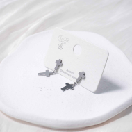 ARETES ZO1276E Plateado Acero Inoxidable -G19