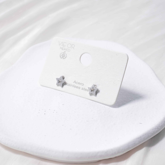 ARETES ZO4508E Plateado Acero Inoxidable -G210