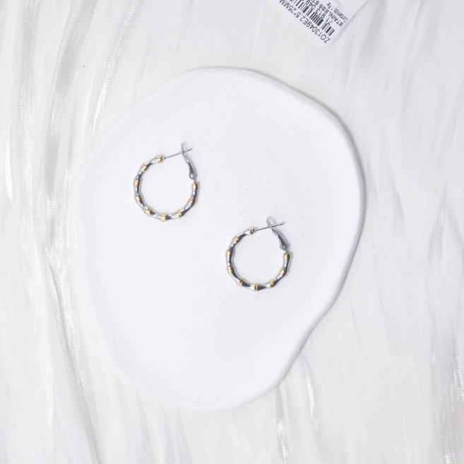 ARETES ZO13049E/2.5*25MM Bicolor Acero Inoxidable -F210