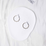 ARETES ZO13049E/2.5*25MM Bicolor Acero Inoxidable -F210