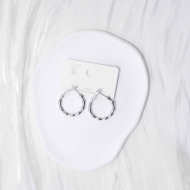 ARETES ZO13049E/2.5*25MM Plateado Acero Inoxidable -F210