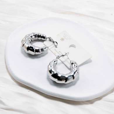 ARETES ZO12978E Plateado Acero Inoxidable -F24