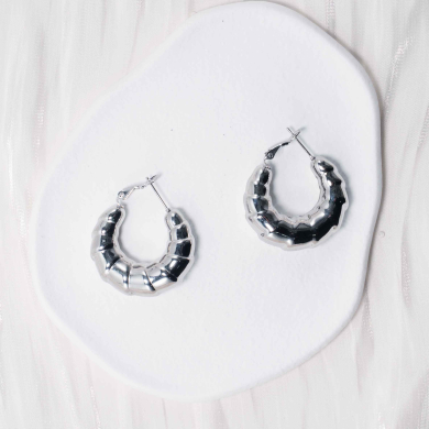 ARETES ZO12978E Plateado Acero Inoxidable -F24