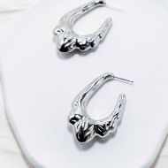 ARETES ZO12958E Plateado Acero Inoxidable -F26