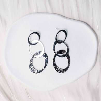 ARETES ZO6516E Plateado Acero Inoxidable -G52