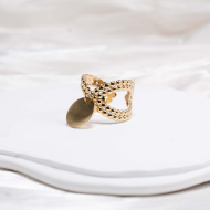 ANILLO ZO10294R150 Dorado Acero Inoxidable -2A27