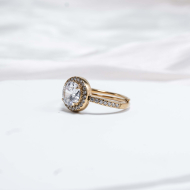 ANILLO ZO12762R Dorado Acero Inoxidable -A21