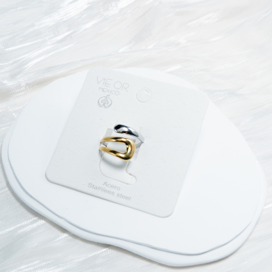 ANILLO ZO11122R150 Bicolor Acero Inoxidable -A23