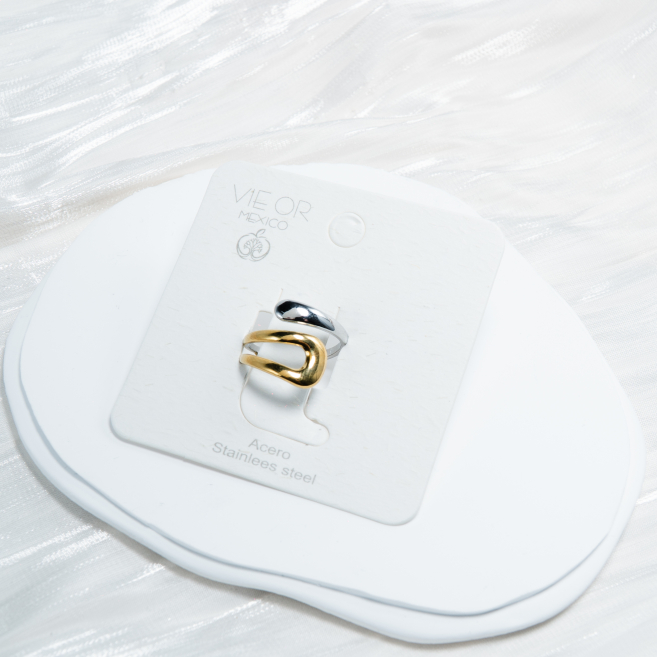 ANILLO ZO11122R150 Bicolor Acero Inoxidable -A23