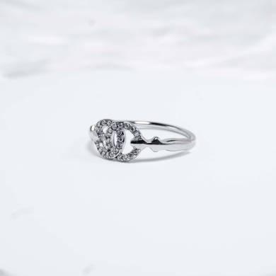 ANILLO ZO14891R Plateado Acero Inoxidable -A32