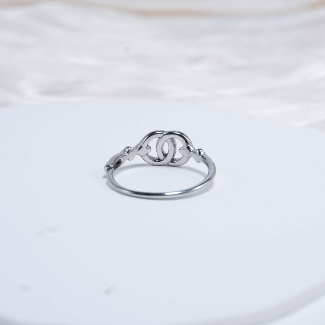 ANILLO ZO14891R Plateado Acero Inoxidable -A32