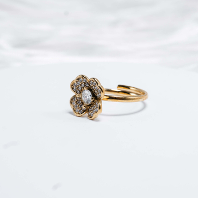 ANILLO ZO14783R Dorado Acero Inoxidable -A21