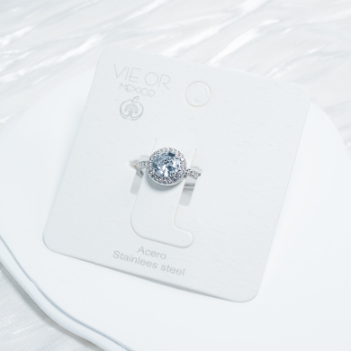 ANILLO ZO12762R Plateado Acero Inoxidable -A21