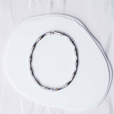 BRAZALETE ZO6702B Bicolor Acero Inoxidable -2C14