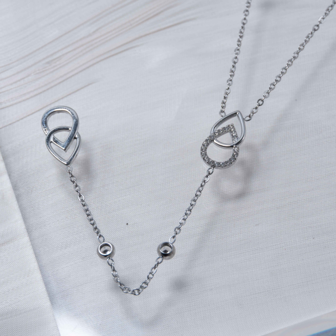 COLLAR ZO13553N Plateado Acero Inoxidable -E33