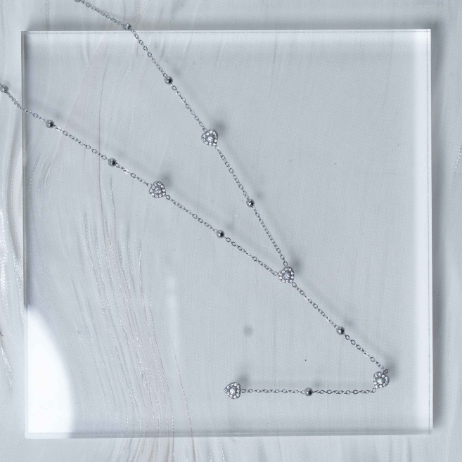 COLLAR ZO13231N Plateado Acero Inoxidable -E32