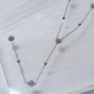 COLLAR ZO13231N Plateado Acero Inoxidable -E32