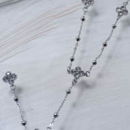 COLLAR ZO13179N Plateado Acero Inoxidable -E33