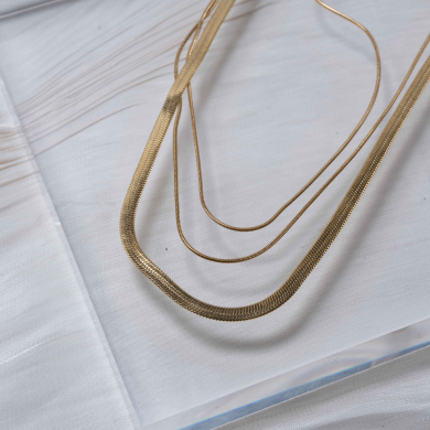 COLLAR ACERO ZO11612N Dorado -2D37