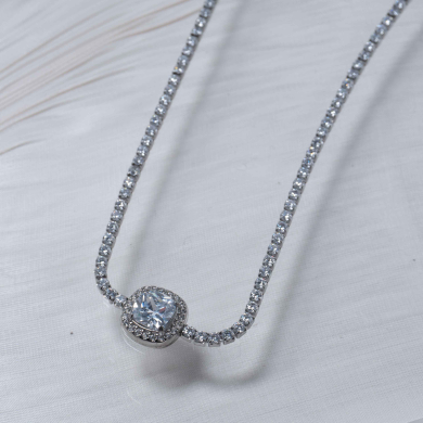 COLLAR ZO13140N Plateado Acero Inoxidable -E33