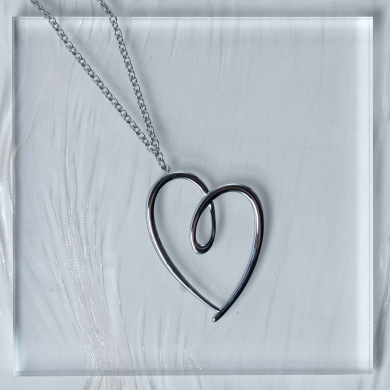 COLLAR ZO13054N Plateado Acero Inoxidable -2D54