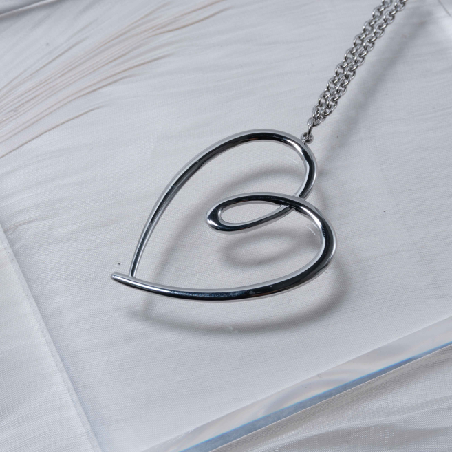 COLLAR ZO13054N Plateado Acero Inoxidable -2D54