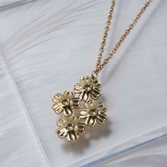 COLLAR ZO13100N Dorado Acero Inoxidable -2D51