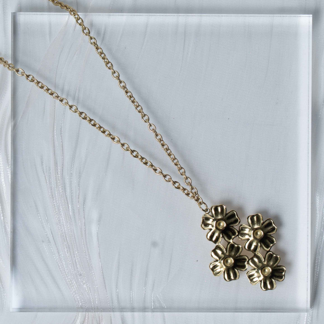 COLLAR ZO13100N Dorado Acero Inoxidable -2D51