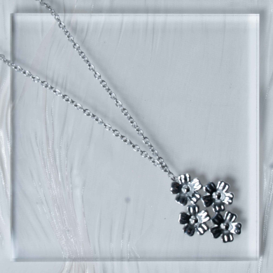 COLLAR ZO13100N Plateado Acero Inoxidable -2D51