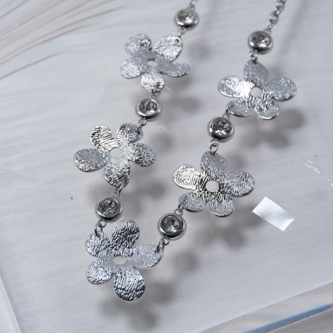 COLLAR ZO12816N Plateado Acero Inoxidable -2D51