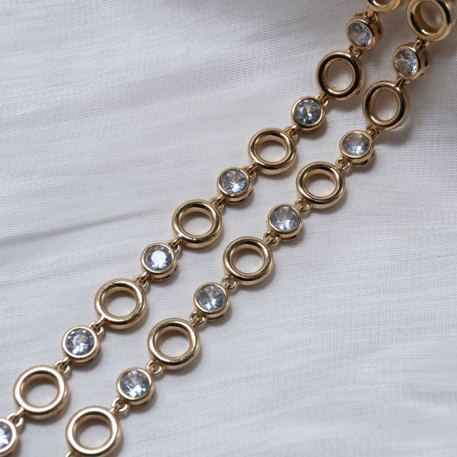 COLLAR ZO12791N Dorado Acero Inoxidable -2D17