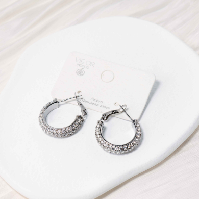 ARETES ZO12813E Plateado Acero Inoxidable -F27