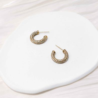 ARETES ZO13004E/20MM Dorado Acero Inoxidable -F27