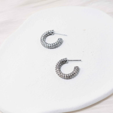 ARETES ZO13004E/20MM Plateado Acero Inoxidable -F27